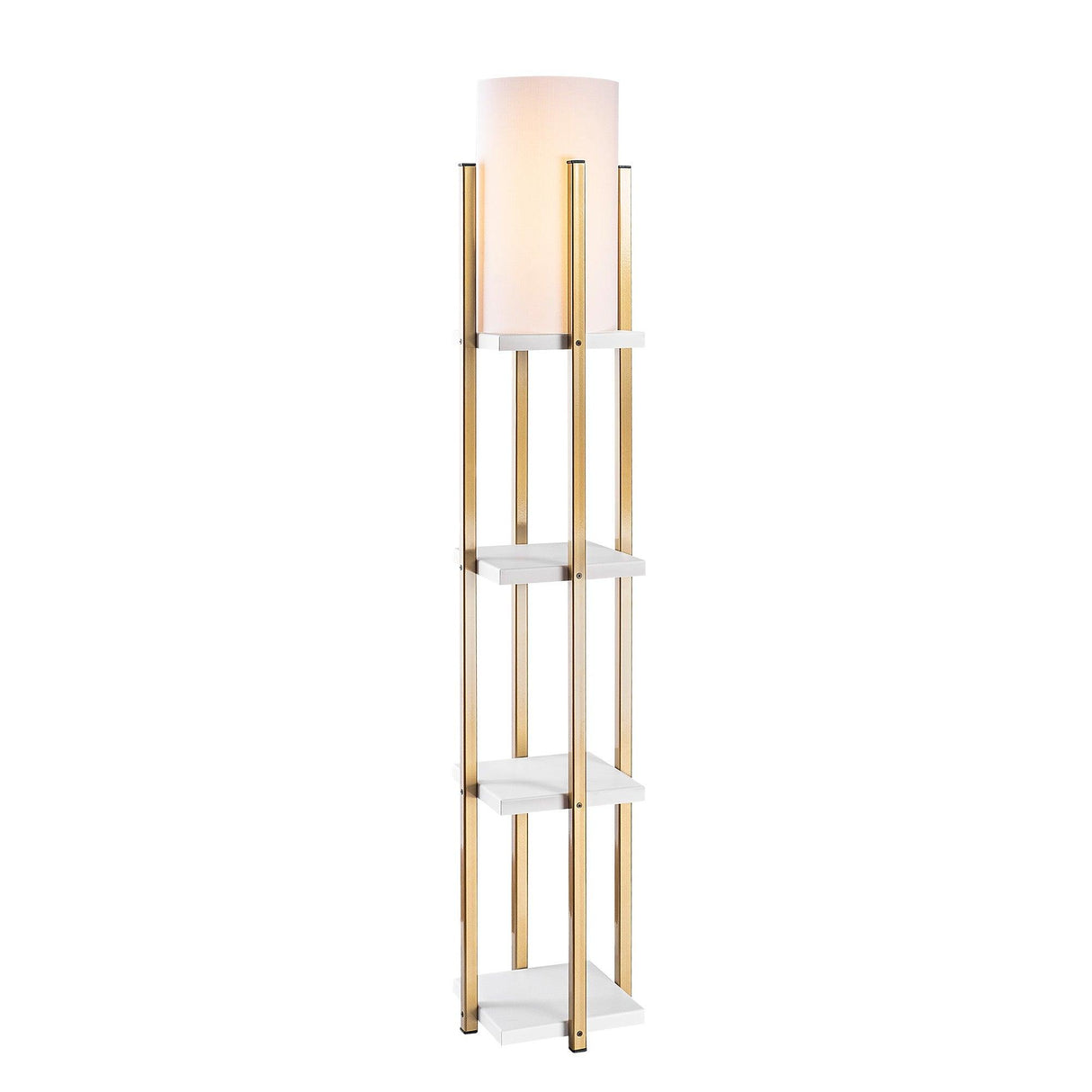 Lampadar Square 7111 - Auriu alb, SKU 211LMP1101