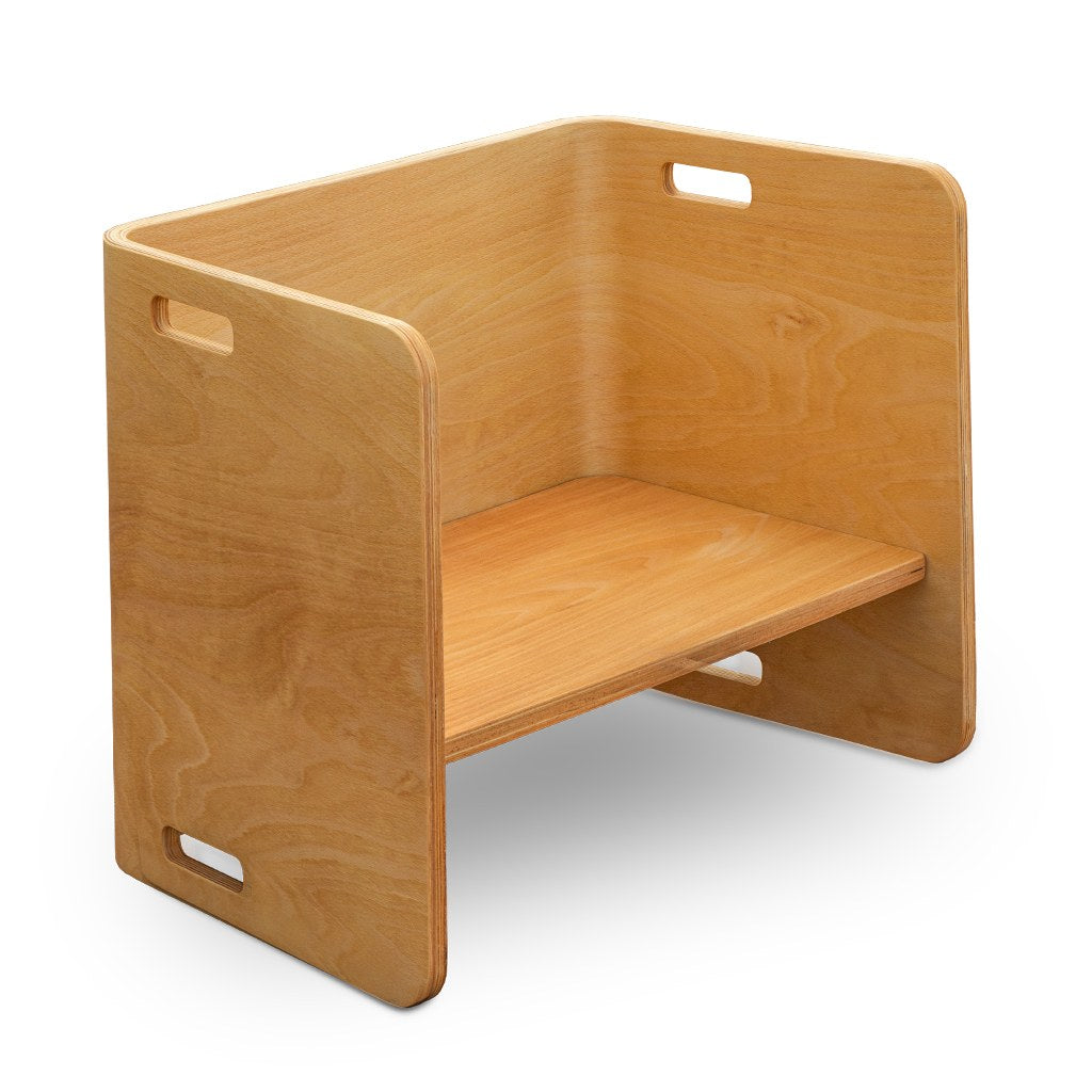 Masă cu scaune 3 bucăți Flexy Table Set, Natur