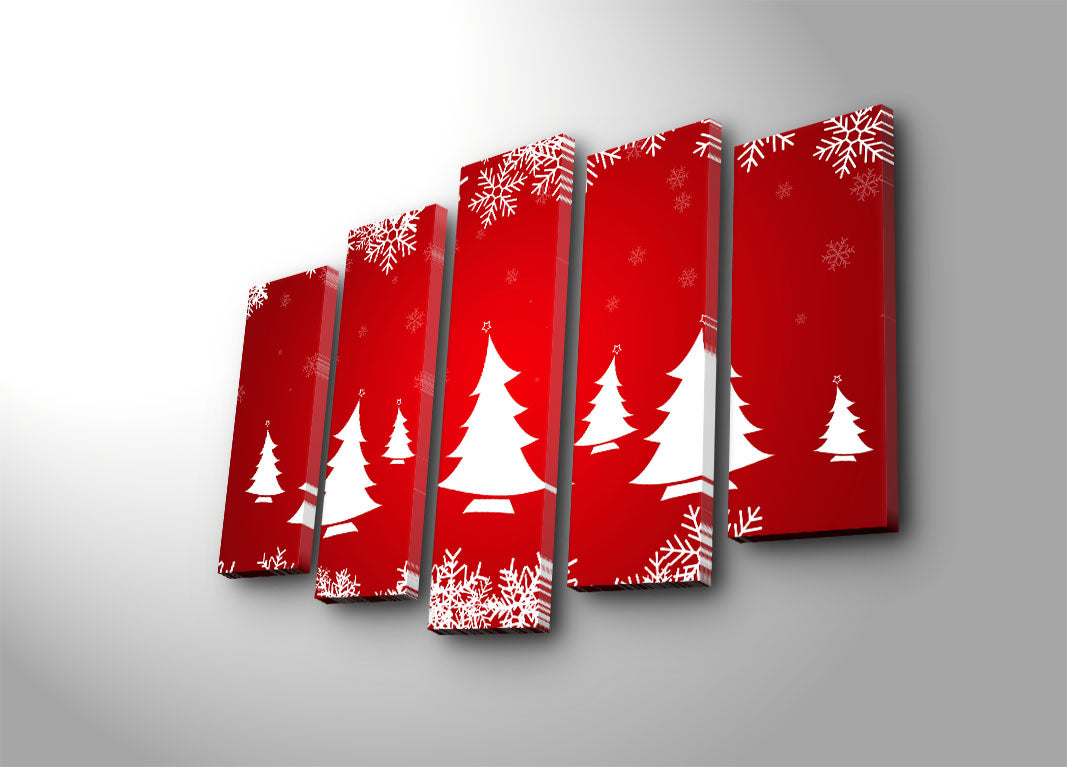 Tablou canvas 5 bucăți 5PATNOEL-6, Multicolor, 105x70x3 cm