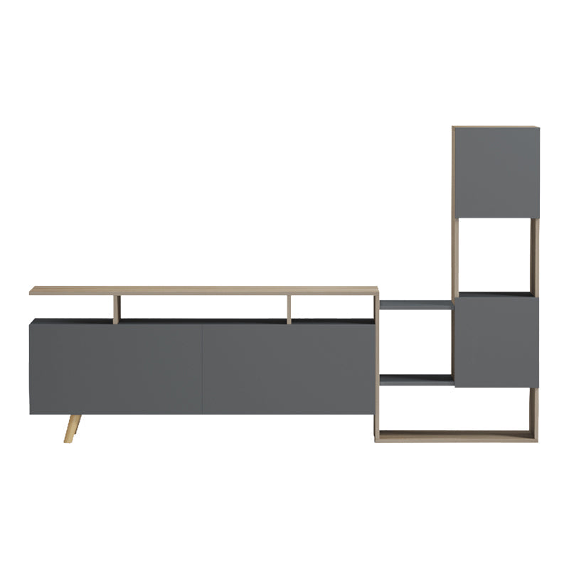 Set mobilă sufragerie Defry, Sonoma-Antracit, 178x32x110 cm