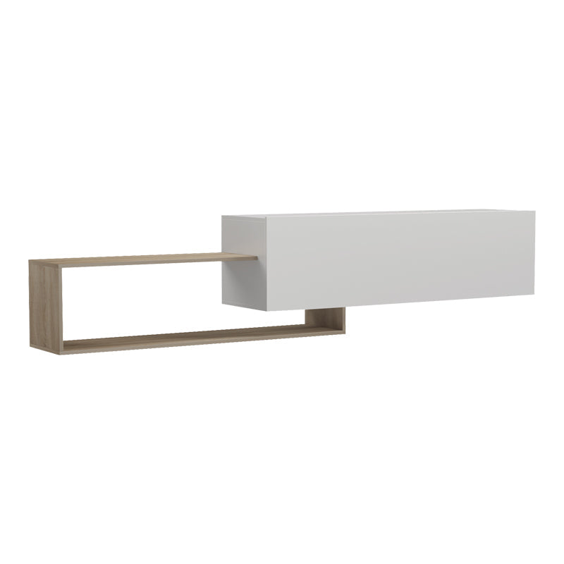 Comodă TV Olande, Diverse culori, 210x35x48 cm - Sonoma-Alb | SKU: 230-000283 | Comodă TV Olande, 210x35x48 cm, varianta Sonoma-Alb, produs pentru amenajarea locuinței, disponibil online în România la CasaMob