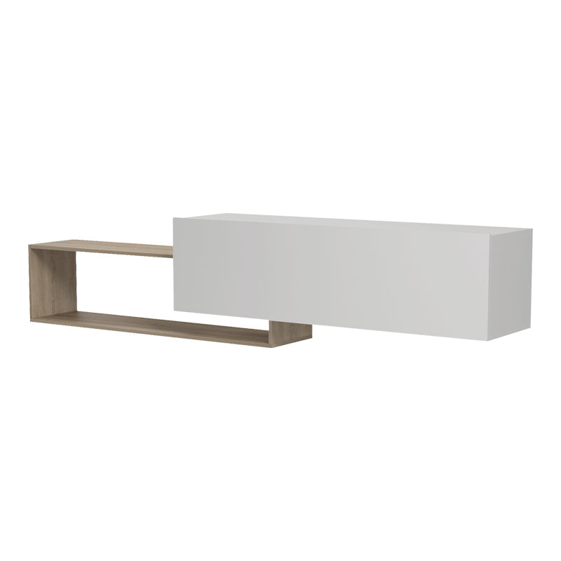 Comodă TV Olande, Diverse culori, 210x35x48 cm - Sonoma-Alb | SKU: 230-000283 | Comodă TV Olande, 210x35x48 cm, varianta Sonoma-Alb, produs pentru amenajarea locuinței, disponibil online în România la CasaMob