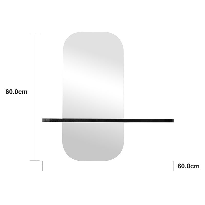 Oglindă decorativă Lunaria, MDF, Diverse culori, 60x12x60 cm - Negru | SKU: 233-000055 | Oglindă decorativă Lunaria, MDF, 60x12x60 cm, varianta Negru, produs pentru amenajarea locuinței, disponibil online în România la CasaMob