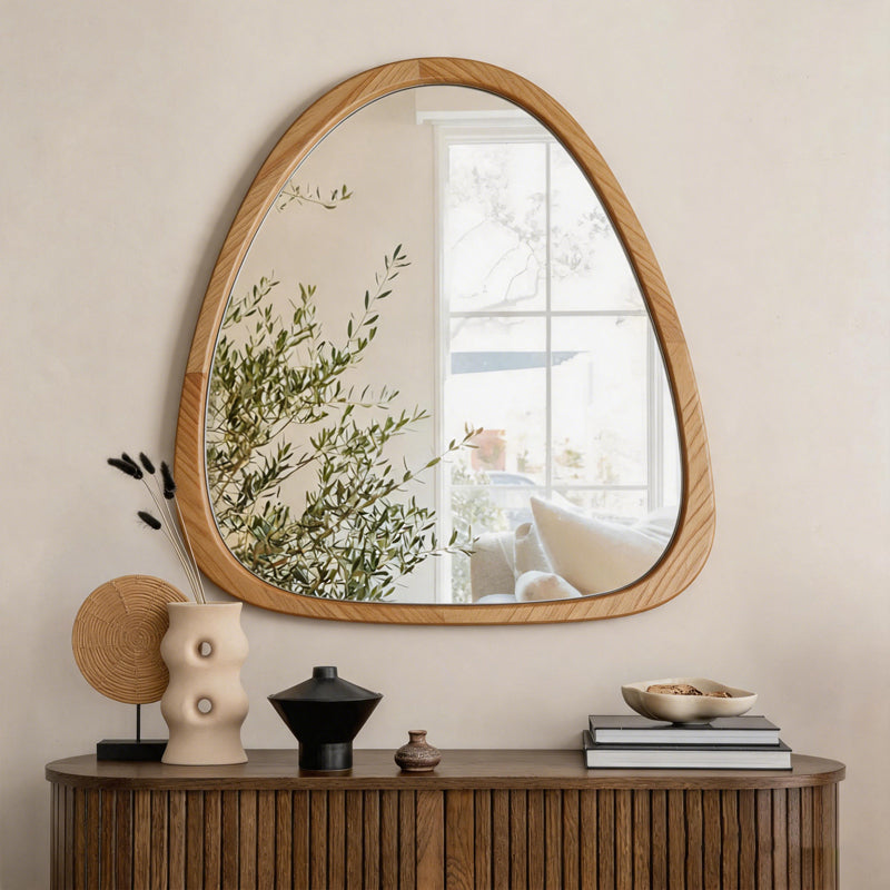Oglindă decorativă Ione, MDF, Diverse culori, 55x3x60 cm - Natural | SKU: 233-000065 | Oglindă decorativă Ione, MDF, 55x3x60 cm, varianta Natural, produs pentru amenajarea locuinței, disponibil online în România la CasaMob