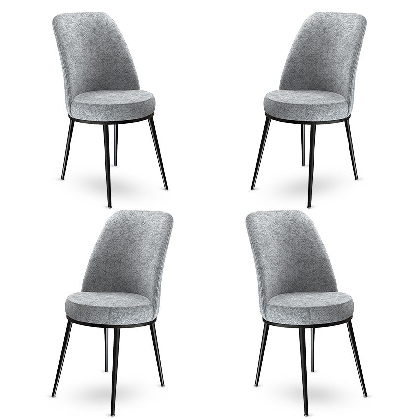 Set de scaune Dexa, Diverse culori, Diverse configurații, 45x42x89 cm - Gri - Negru - 4 bucăți | SKU: 240CHR1365 | Set de scaune Dexa, 45x42x89 cm, varianta Gri - Negru - 4 bucăți, produs pentru amenajarea locuinței, disponibil online în România la CasaMob