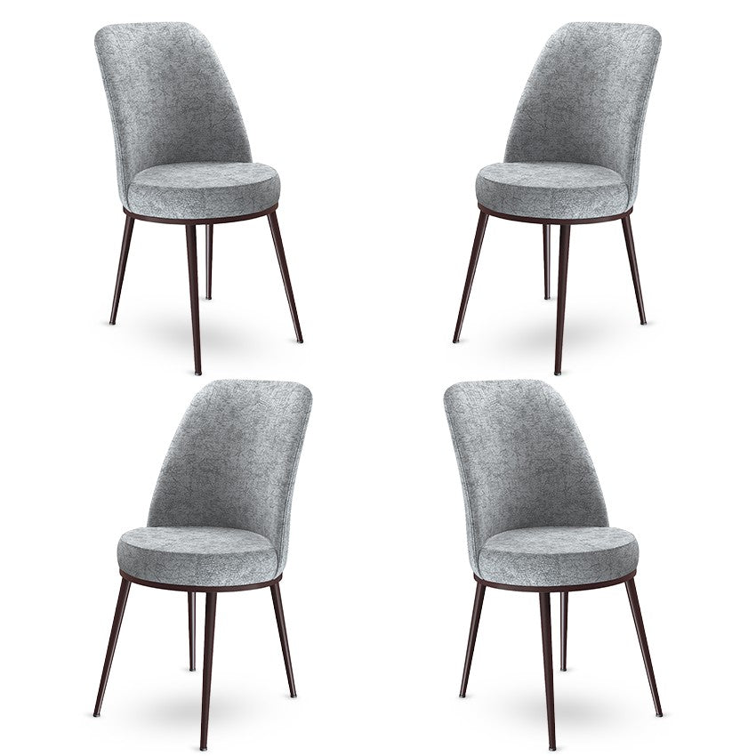 Set de scaune Dexa, Diverse culori, Diverse configurații, 45x42x89 cm - Gri - Maro - 4 bucăți | SKU: 240CHR1395 | Set de scaune Dexa, 45x42x89 cm, varianta Gri - Maro - 4 bucăți, produs pentru amenajarea locuinței, disponibil online în România la CasaMob