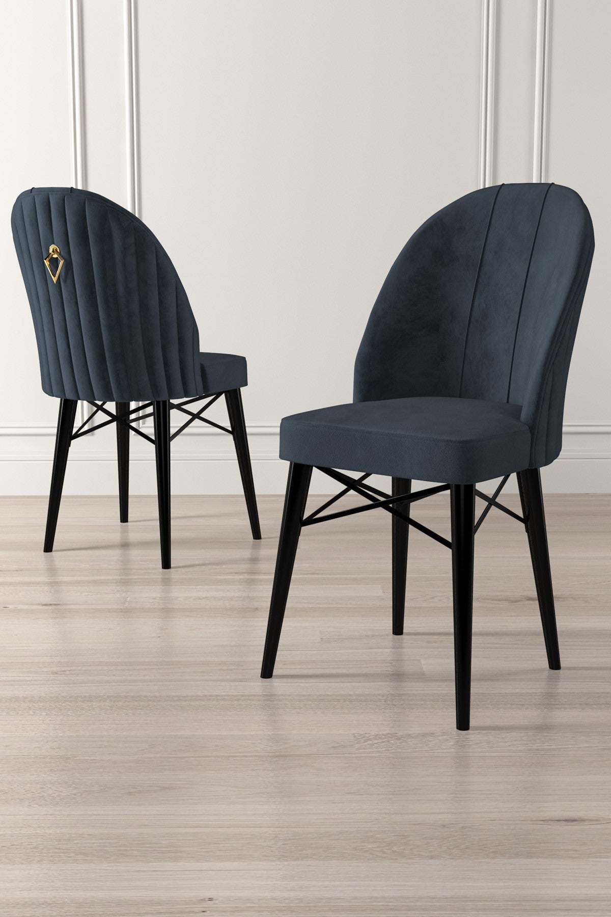 Set de scaune Ritim, Diverse culori, Diverse configurații, 44x42x96 cm - Antracit - Negru - 6 bucăți | SKU: 240CHR1461 | Set de scaune Ritim, 44x42x96 cm, varianta Antracit - Negru - 6 bucăți, produs pentru amenajarea locuinței, disponibil online în România la CasaMob
