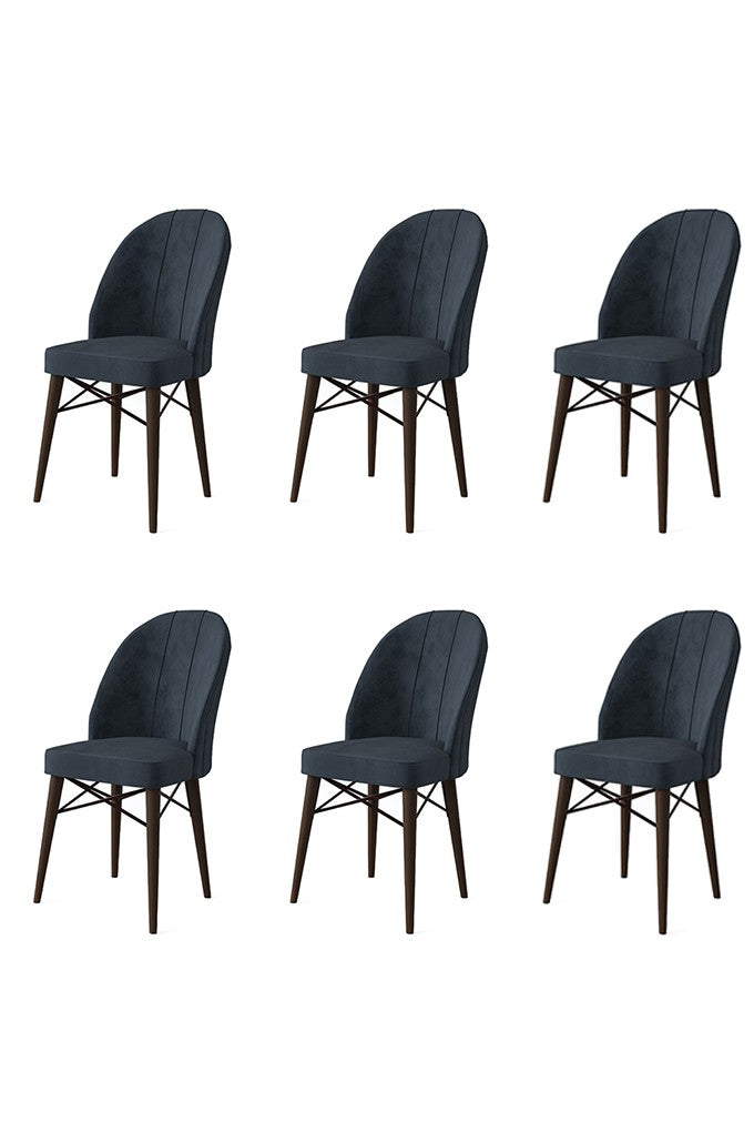 Set de scaune Ritim, Diverse culori, Diverse configurații, 44x42x96 cm - Antracit - Maro - 6 bucăți | SKU: 240CHR1491 | Set de scaune Ritim, 44x42x96 cm, varianta Antracit - Maro - 6 bucăți, produs pentru amenajarea locuinței, disponibil online în România la CasaMob