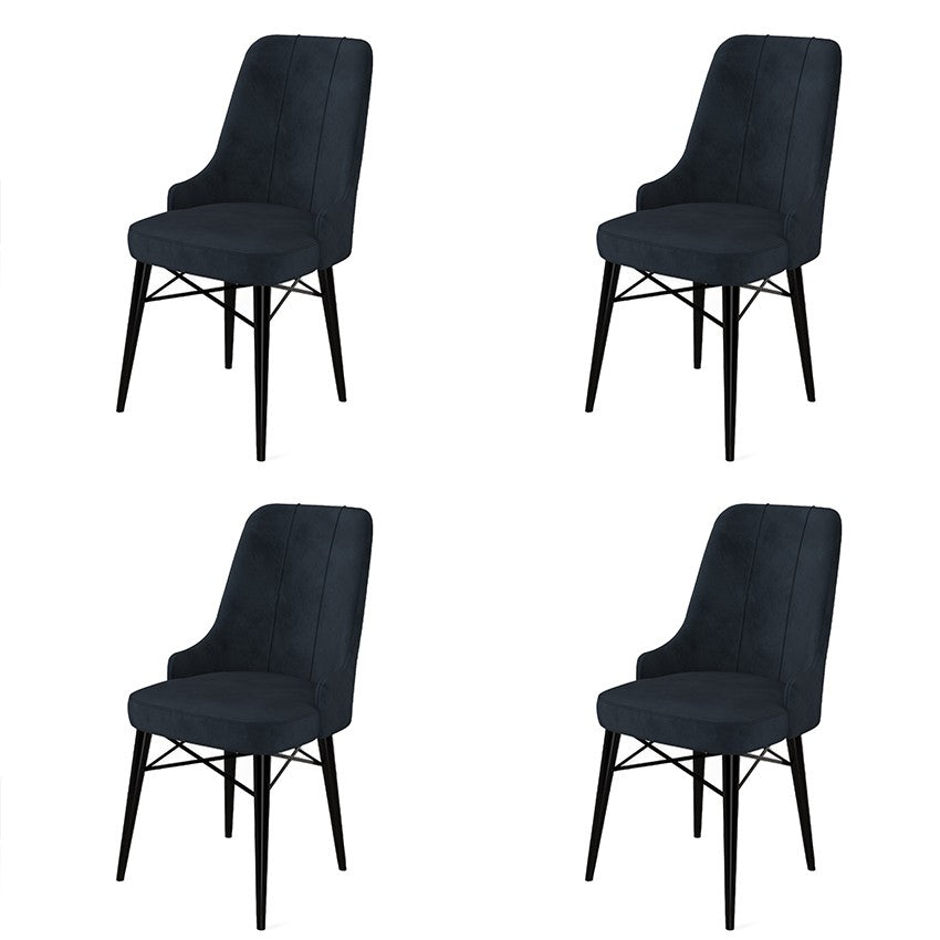 Set de scaune Pare, Diverse culori, Diverse configurații, 46x46x94 cm - Antracit - Negru - 4 bucăți | SKU: 240CHR1502 | Set de scaune Pare, 46x46x94 cm, varianta Antracit - Negru - 4 bucăți, produs pentru amenajarea locuinței, disponibil online în România la CasaMob