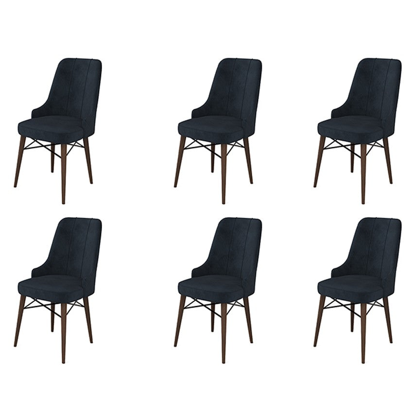 Set de scaune Pare, Diverse culori, Diverse configurații, 46x46x94 cm - Antracit - Maro - 6 bucăți | SKU: 240CHR1537 | Set de scaune Pare, 46x46x94 cm, varianta Antracit - Maro - 6 bucăți, produs pentru amenajarea locuinței, disponibil online în România la CasaMob