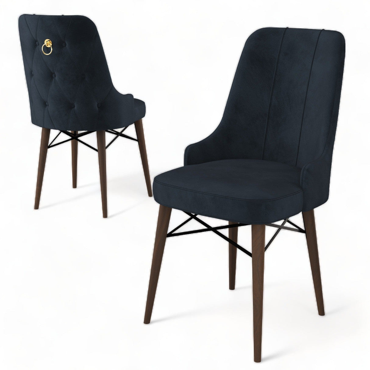 Set de scaune Pare, Diverse culori, Diverse configurații, 46x46x94 cm - Antracit - Maro - 6 bucăți | SKU: 240CHR1537 | Set de scaune Pare, 46x46x94 cm, varianta Antracit - Maro - 6 bucăți, produs pentru amenajarea locuinței, disponibil online în România la CasaMob