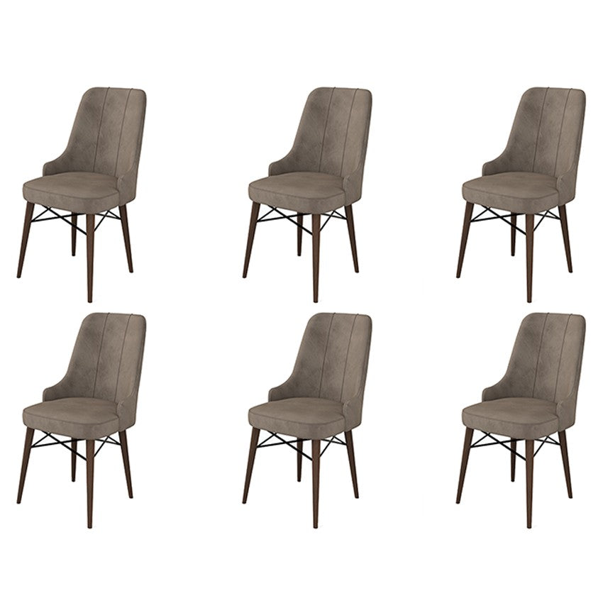 Set de scaune Pare, Diverse culori, Diverse configurații, 46x46x94 cm - Cappuccino - Maro - 6 bucăți | SKU: 240CHR1538 | Set de scaune Pare, 46x46x94 cm, varianta Cappuccino - Maro - 6 bucăți, produs pentru amenajarea locuinței, disponibil online în România la CasaMob