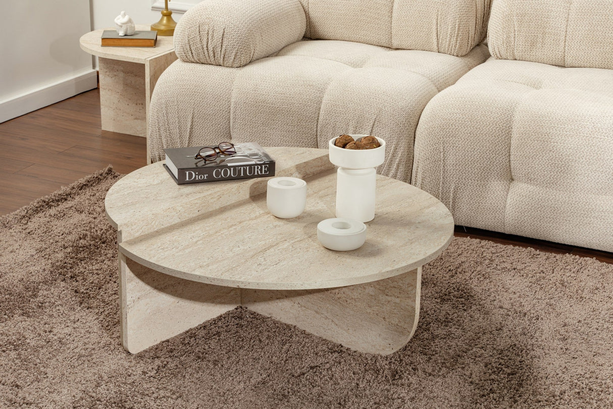 Măsuță de cafea Orion, Diverse culori, 90x60x30 cm - Travertin | SKU: 241NRD1101 | Măsuță de cafea Orion, 90x60x30 cm, varianta Travertin, produs pentru amenajarea locuinței, disponibil online în România la CasaMob