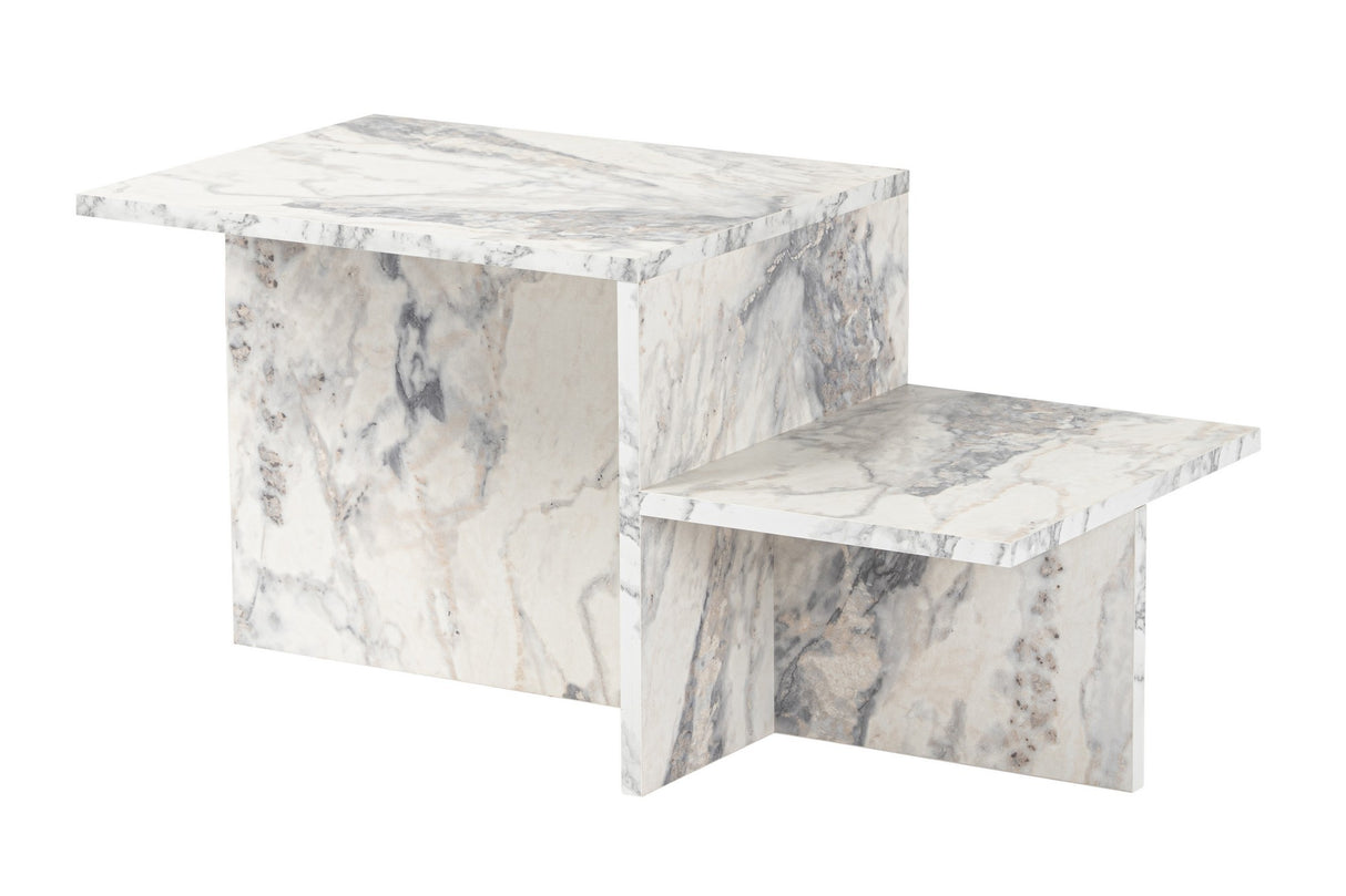 Măsuță de cafea Harmony - Fressia Marble, Freesia marble, 80x40x40 cm