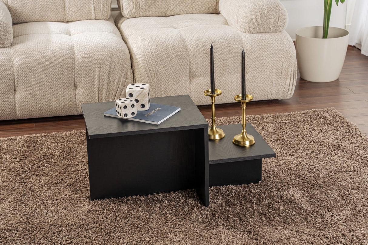 Măsuță de cafea Harmony, Diverse culori, 80x40x40 cm - Wood black | SKU: 241NRD1227 | Măsuță de cafea Harmony, 80x40x40 cm, varianta Wood black, produs pentru amenajarea locuinței, disponibil online în România la CasaMob
