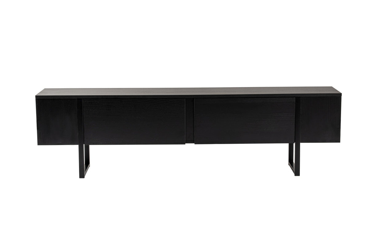 Comodă TV Serenity, Diverse culori, 180x30x50 cm - Wood black - Negru | SKU: 241NRD1309 | Comodă TV Serenity, 180x30x50 cm, varianta Wood black - Negru, produs pentru amenajarea locuinței, disponibil online în România la CasaMob