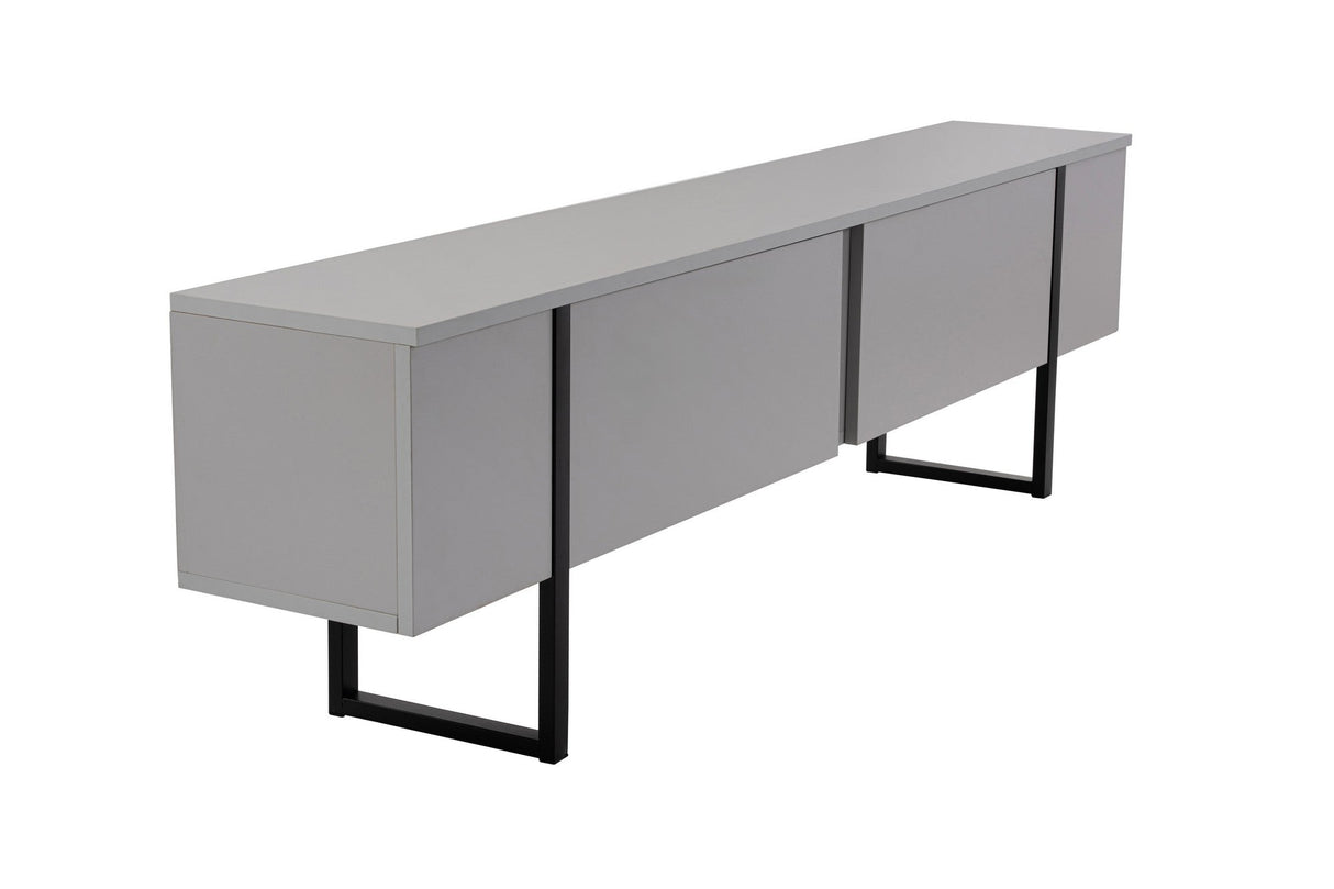 Comodă TV Serenity, Diverse culori, 180x30x50 cm - Gri - Negru | SKU: 241NRD1310 | Comodă TV Serenity, 180x30x50 cm, varianta Gri - Negru, produs pentru amenajarea locuinței, disponibil online în România la CasaMob