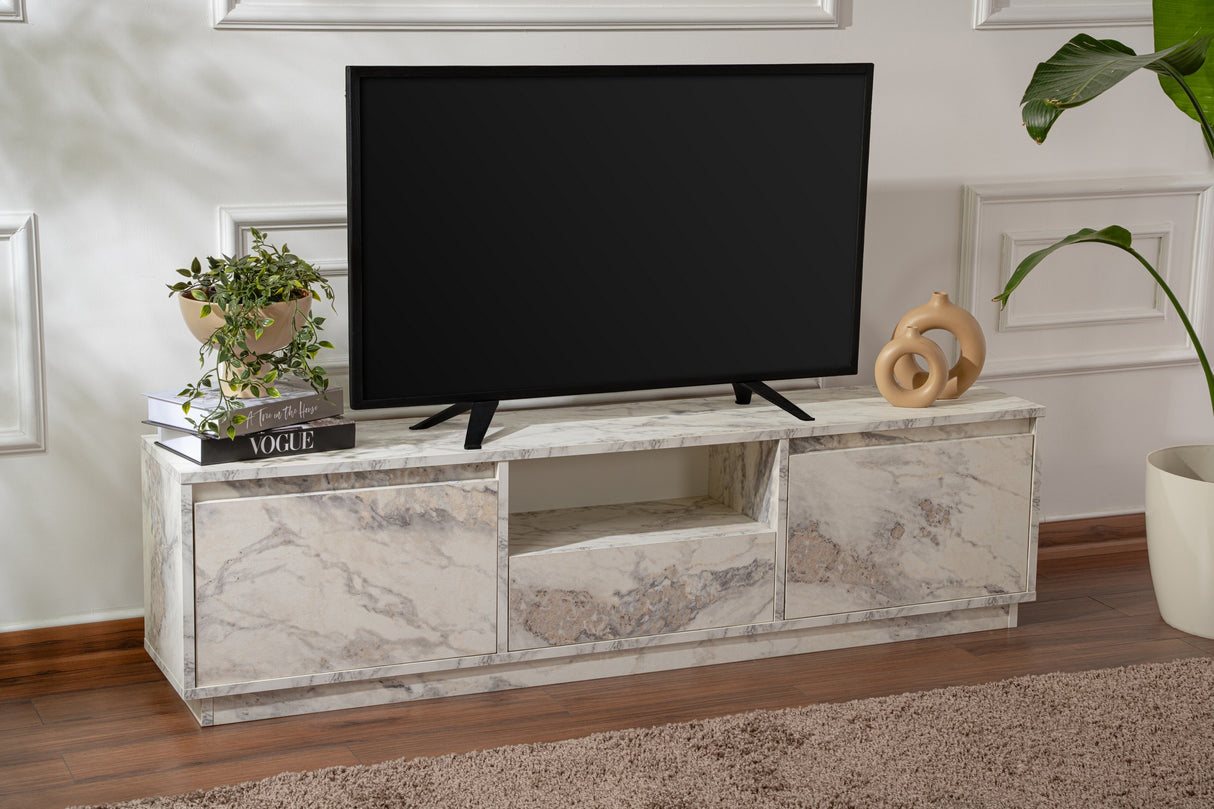 Comodă TV Vanguard - Fressia Marble, Freesia marble, 160x30x42 cm