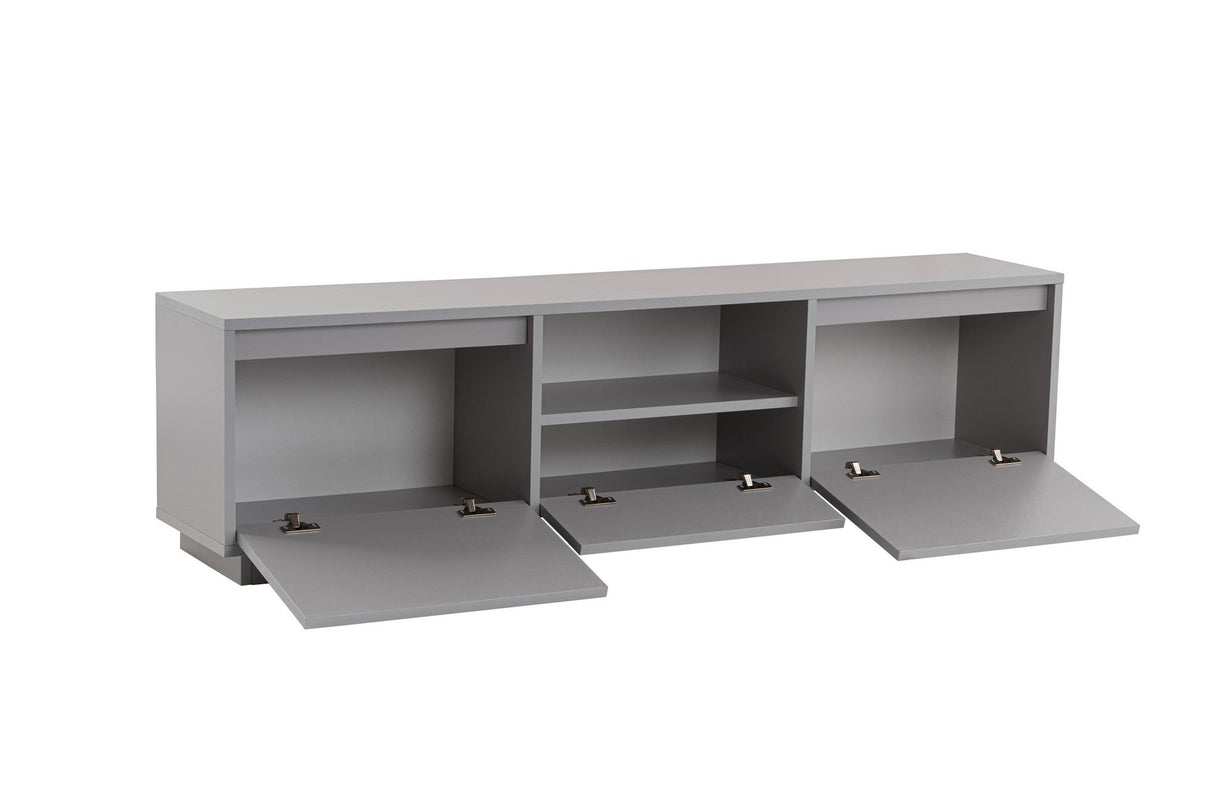 Comodă TV Vanguard, Diverse culori, 160x30x42 cm - Gri | SKU: 241NRD1317 | Comodă TV Vanguard, 160x30x42 cm, varianta Gri, produs pentru amenajarea locuinței, disponibil online în România la CasaMob