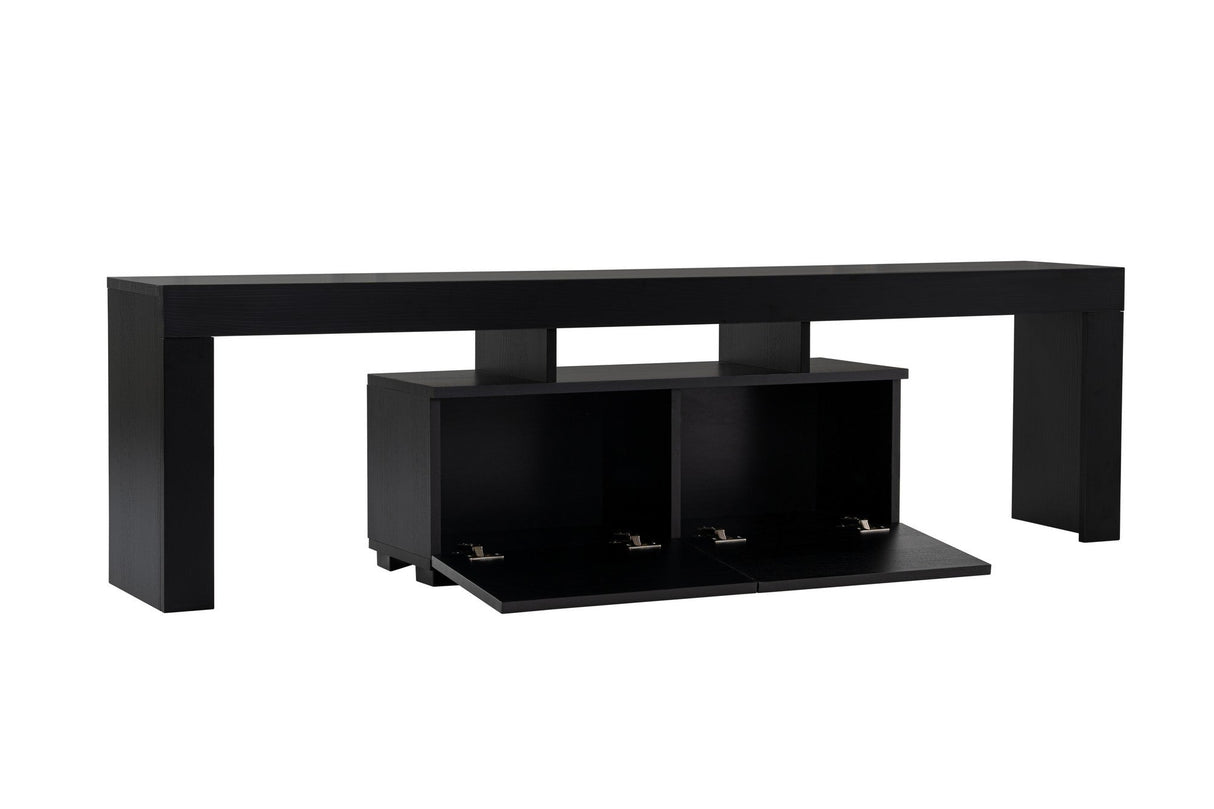 Comodă TV Enclave, Diverse culori, 180x31x50 cm - Wood black | SKU: 241NRD1321 | Comodă TV Enclave, 180x31x50 cm, varianta Wood black, produs pentru amenajarea locuinței, disponibil online în România la CasaMob