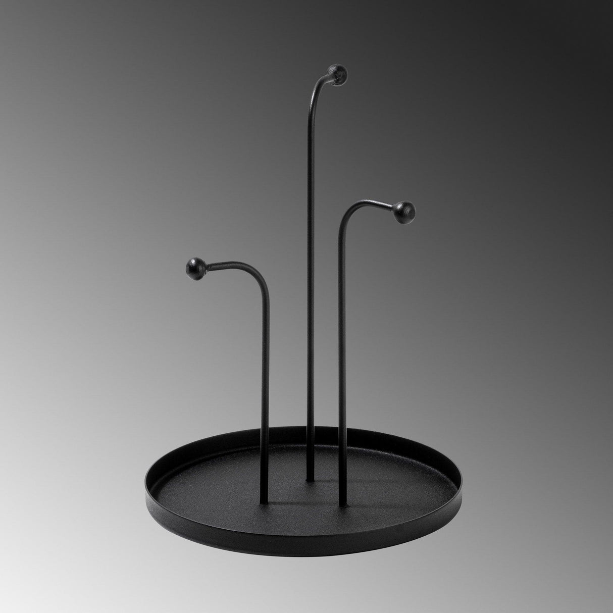 Accesoriu metalic decorativ Leros, Negru, 21x27 cm