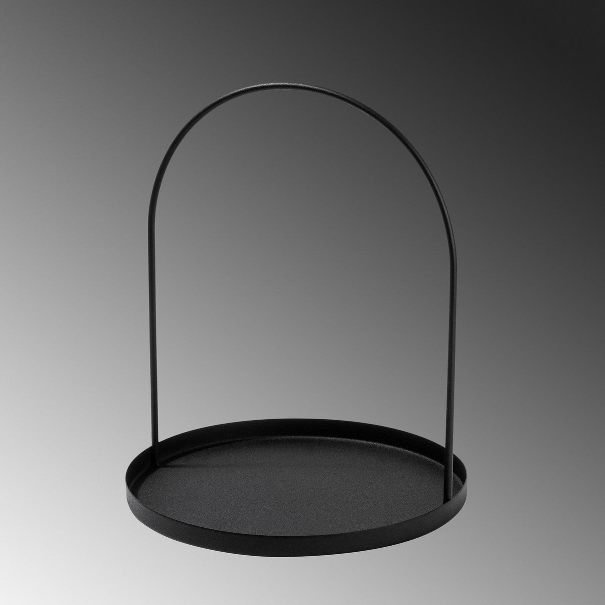 Accesoriu metalic decorativ Kos, Negru, 23x28 cm