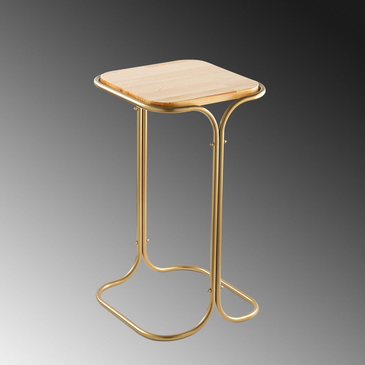Măsuță de cafea SHB-001-C, Aur, 30x52x30 cm
