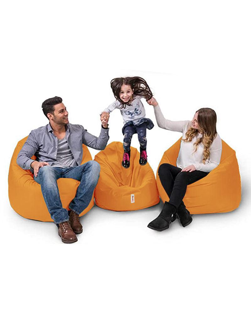 Fotoliu puf, Bean Bag, Ferndale, 100 cm, impermeabil, 100 x 100 x 20 cm - portocale, SKU 248FRN1286
