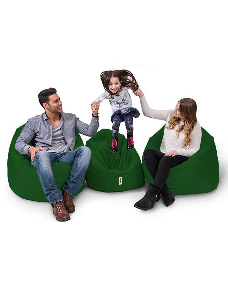 Fotoliu puf, Bean Bag, Ferndale, 100 cm, impermeabil, 100 x 100 x 20 cm - Verde, SKU 248FRN1286