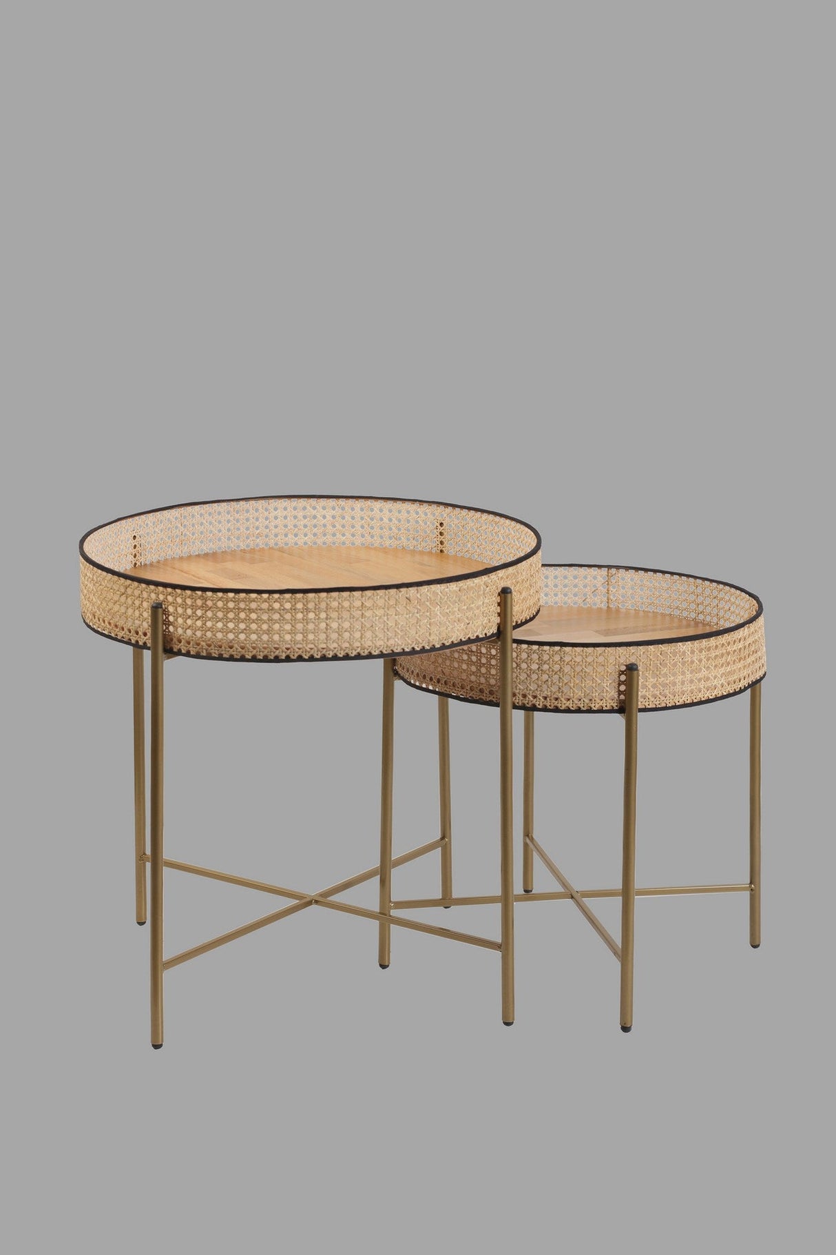 Set de măsuțe de cafea Kolezyum, Diverse culori, Diverse configurații, Ø45x40 cm - Antichizat - 2 bucăți | SKU: 253NSR1246 | Set de măsuțe de cafea Kolezyum, Ø45x40 cm, varianta Antichizat - 2 bucăți, produs pentru amenajarea locuinței, disponibil online în România la CasaMob