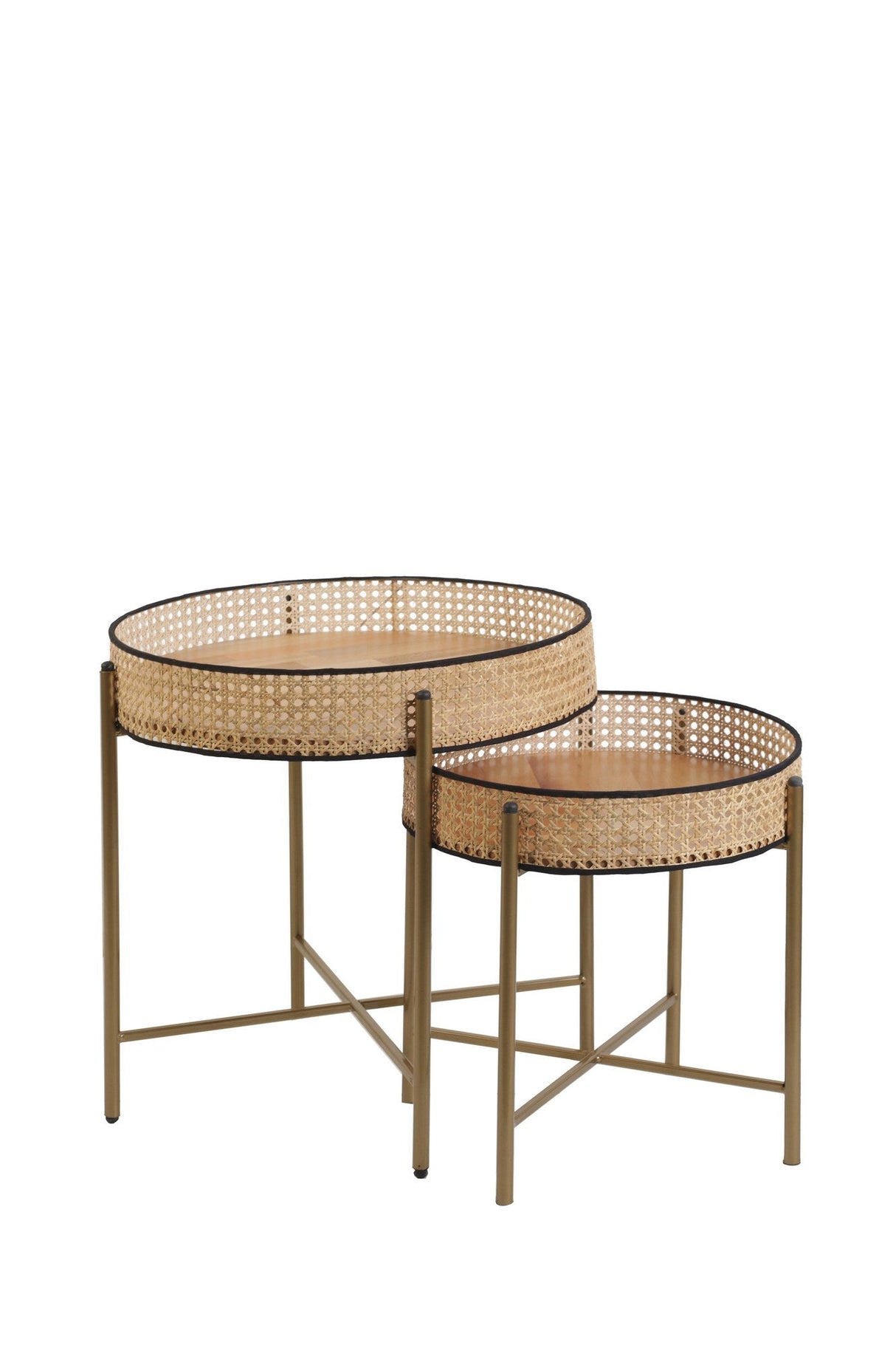 Set de măsuțe de cafea Kolezyum, Diverse culori, Diverse configurații, Ø45x40 cm - Antichizat - 2 bucăți | SKU: 253NSR1246 | Set de măsuțe de cafea Kolezyum, Ø45x40 cm, varianta Antichizat - 2 bucăți, produs pentru amenajarea locuinței, disponibil online în România la CasaMob