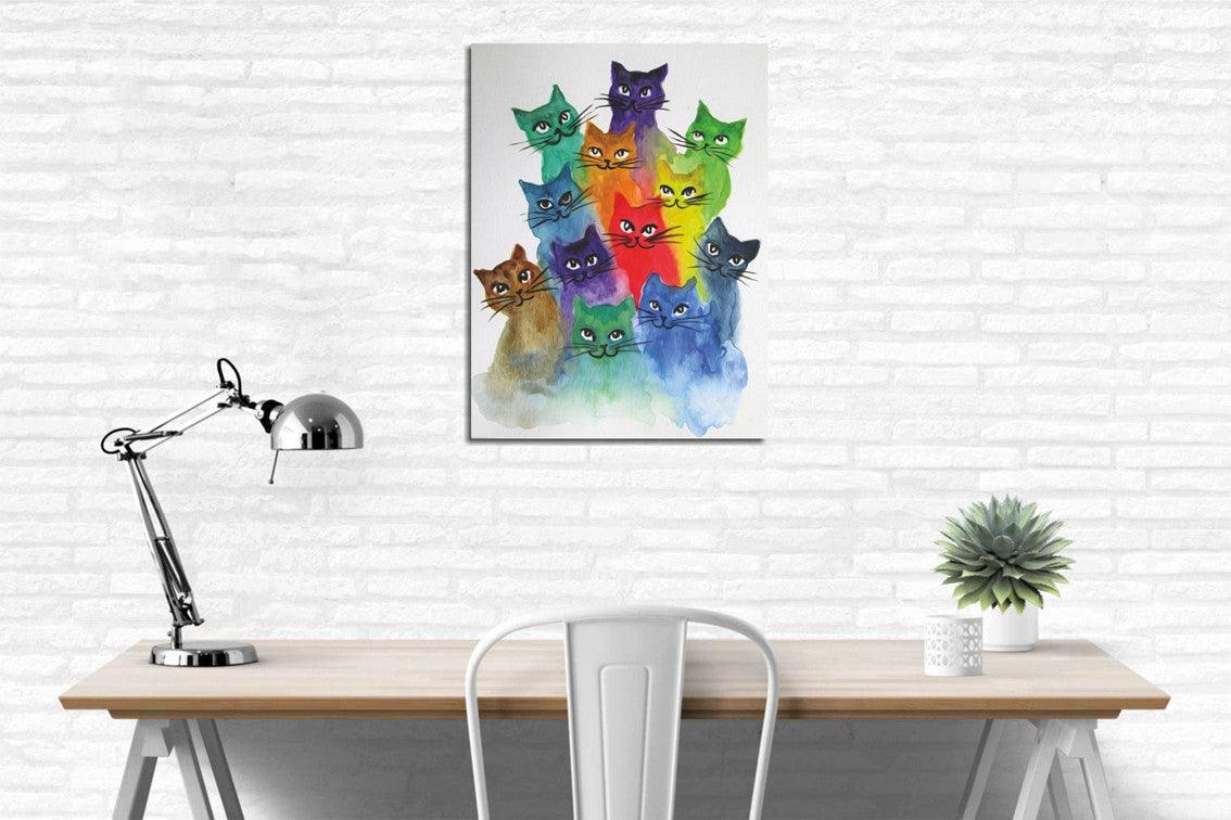 Tablou Canvas Majestic, Multicolor, 40x30 cm