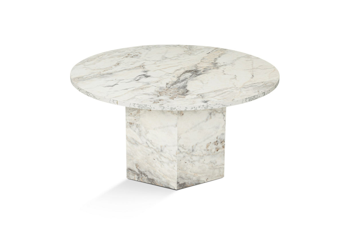 Măsuță de cafea Nova, Freesia marble, 80x80x40 cm