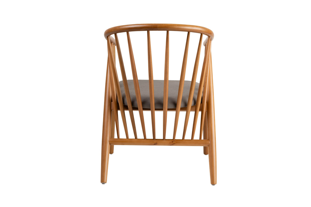 Scaun Doris, Stejar - Gri, 58x56x82 cm