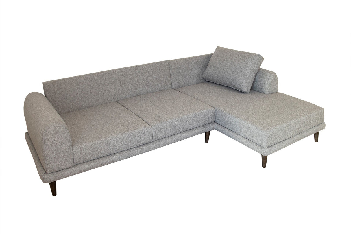 Canapea extensibilă de colț Nero, NQ6-150, Gri, 160x90x78 cm