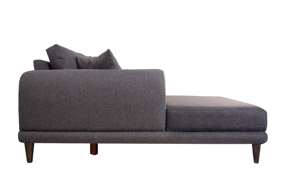 Canapea extensibilă de colț Nero, NQ6-189, Gri, 160x90x78 cm