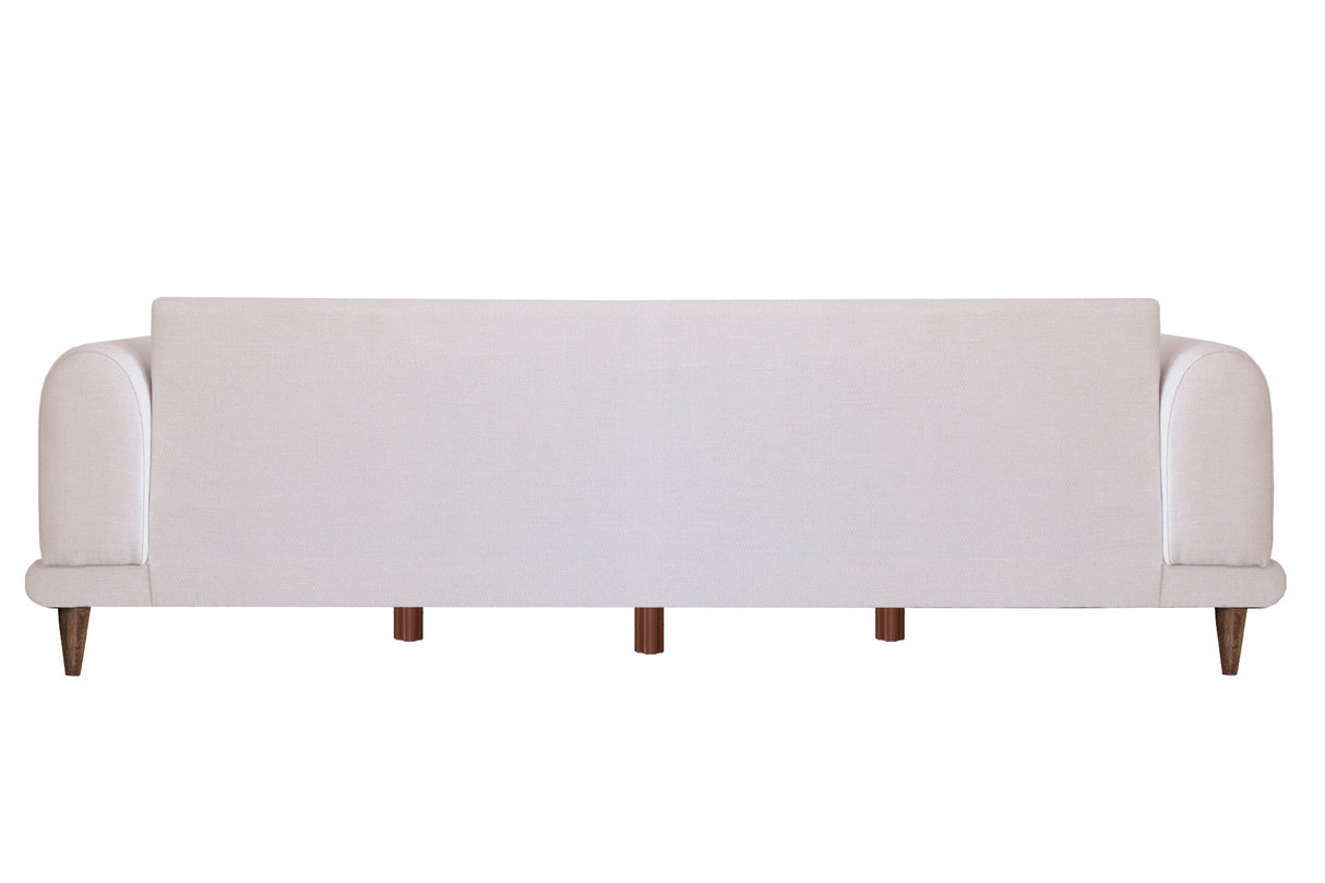 Canapea fixă 3 locuri Nero - NQ6-174, Ecru, 220x90x68 cm
