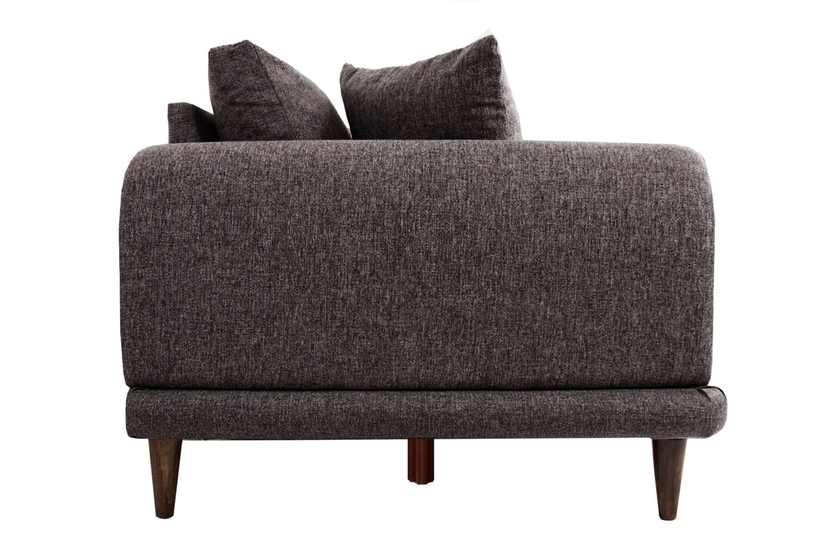 Canapea fixă 3 locuri Nero - NQ6-175, Gri închis, 220x90x68 cm