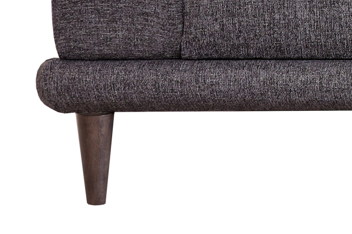 Canapea fixă 3 locuri Nero - NQ6-175, Gri închis, 220x90x68 cm