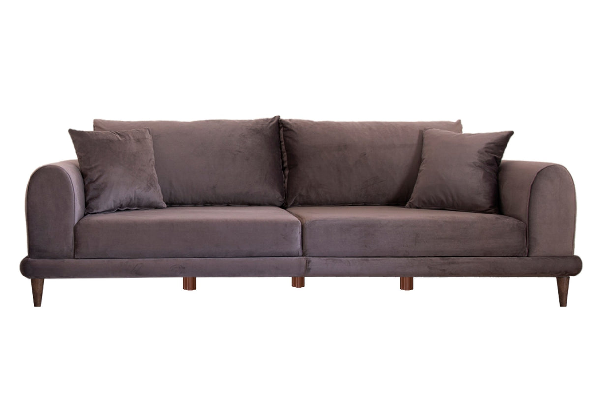 Canapea fixă 3 locuri Nero - NQ6-162, Antracit, 220x90x68 cm