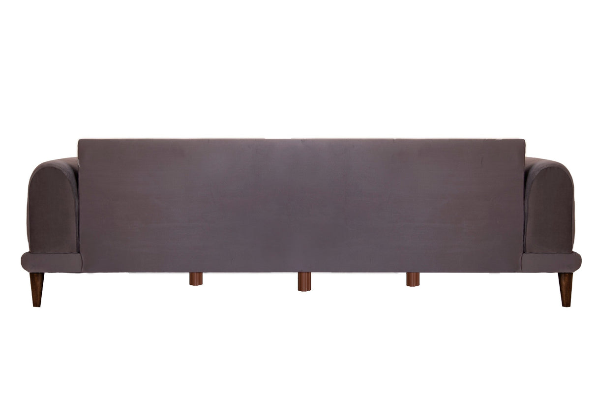 Canapea fixă 3 locuri Nero - NQ6-162, Antracit, 220x90x68 cm