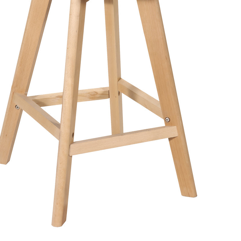 Taburetul Bar Gaston alb pp-pu lemn Natural 56x48x104cm - Negru