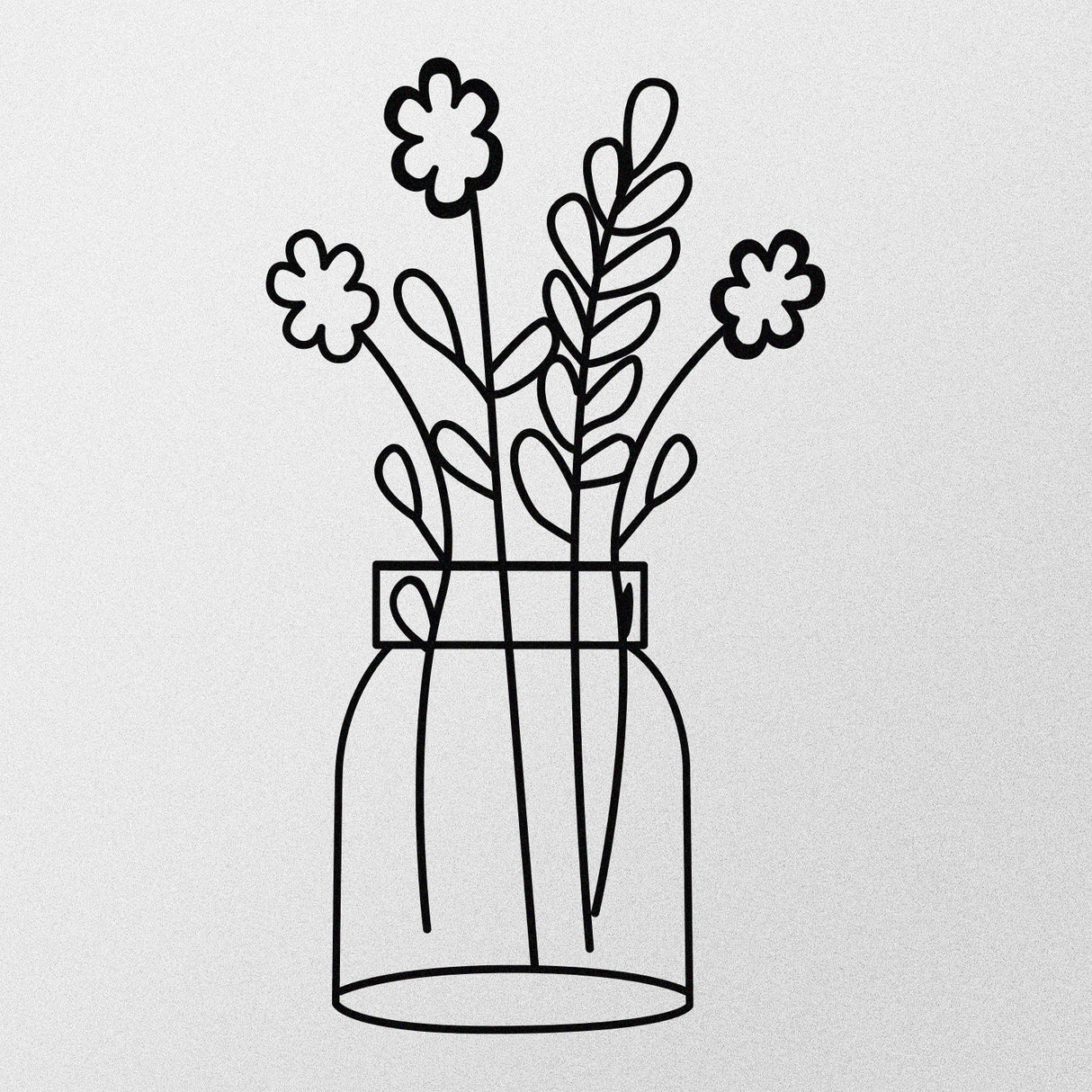 Decorațiune de perete din metal Flower 3 Metal Wall Decor, Negru, 40x70x0 cm