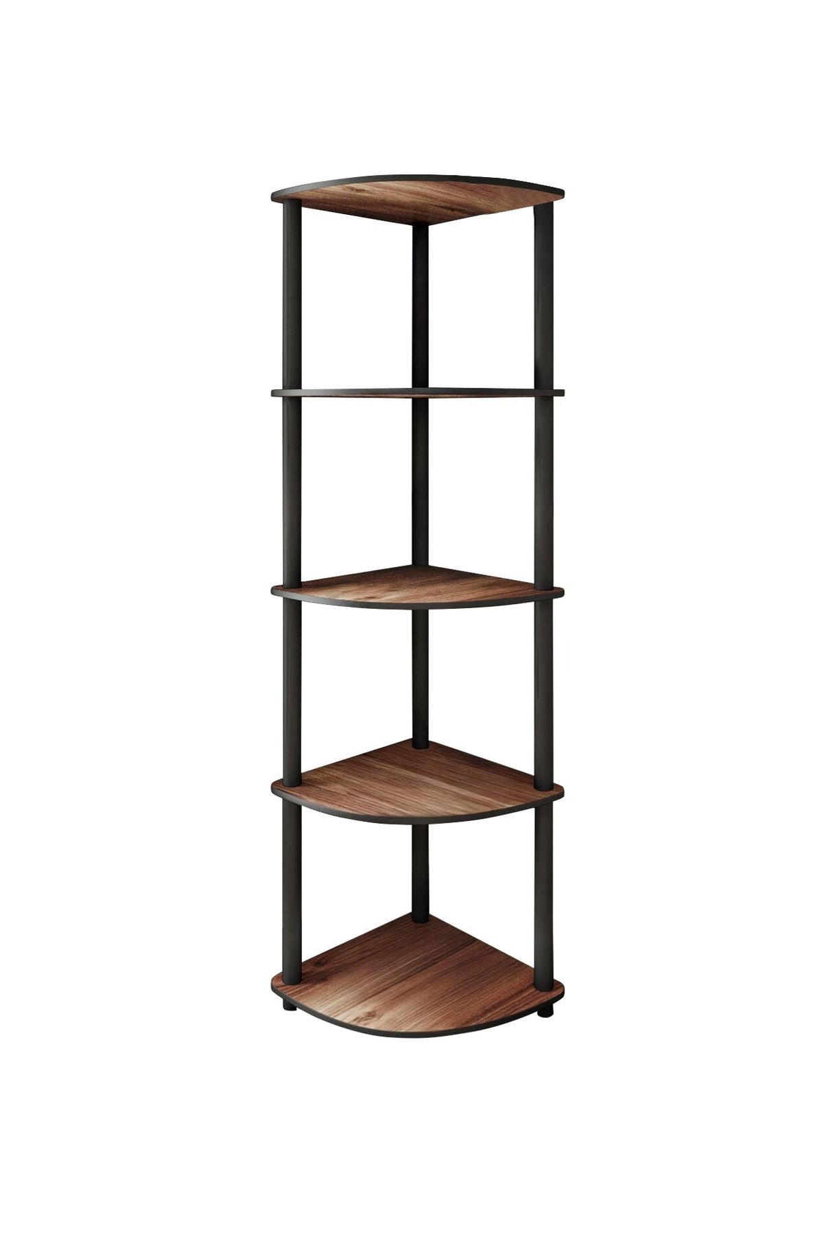 Bibliotecă de colț 5, Diverse culori, 34x34x139 cm - Nuc | SKU: 282PTR1103 | Bibliotecă de colț 5, 34x34x139 cm, varianta Nuc, produs pentru amenajarea locuinței, disponibil online în România la CasaMob