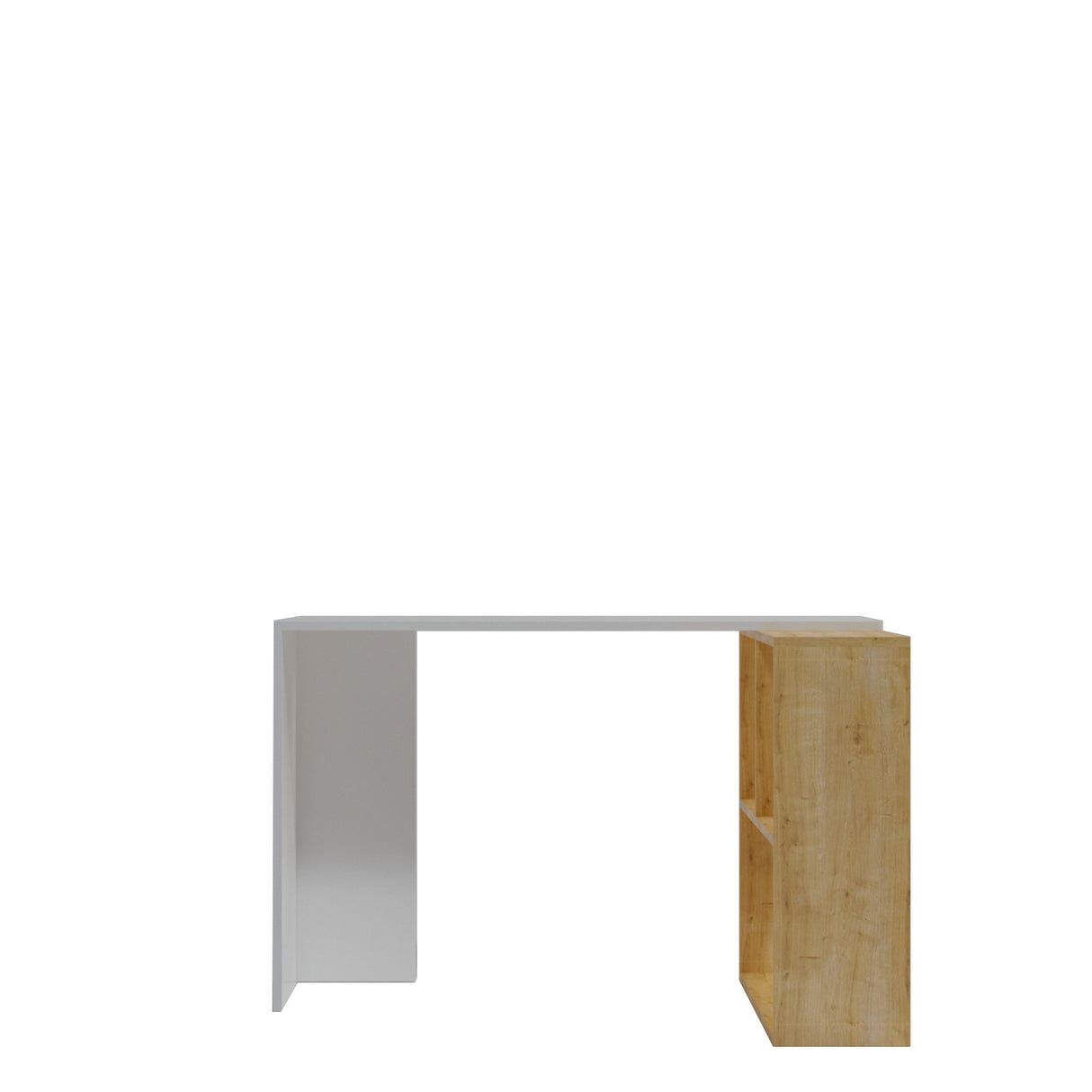 Birou Canst - L159, Stejar - Alb, 120x50x75 cm