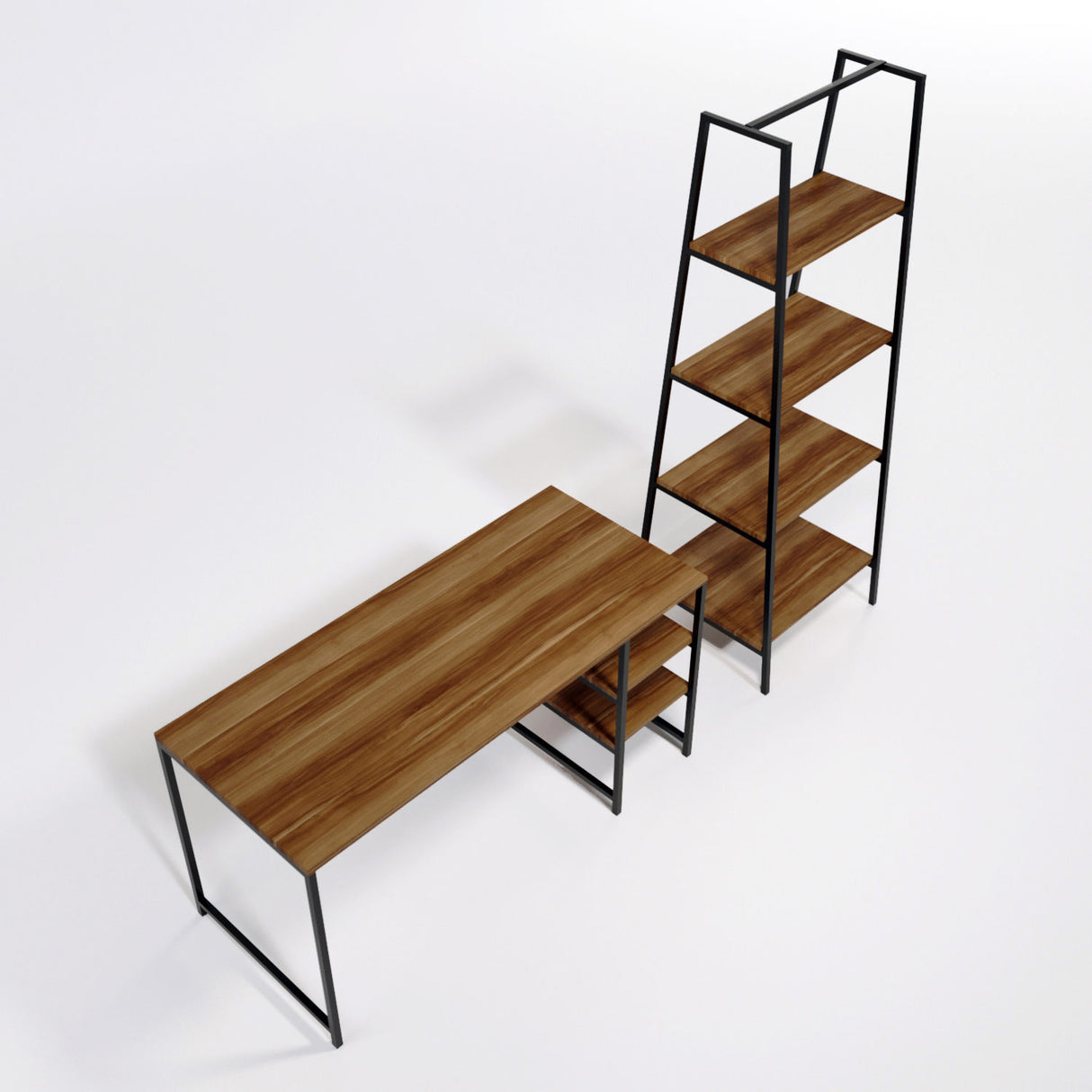 Birou Dresden - L246, Nuc, 120x55x180 cm