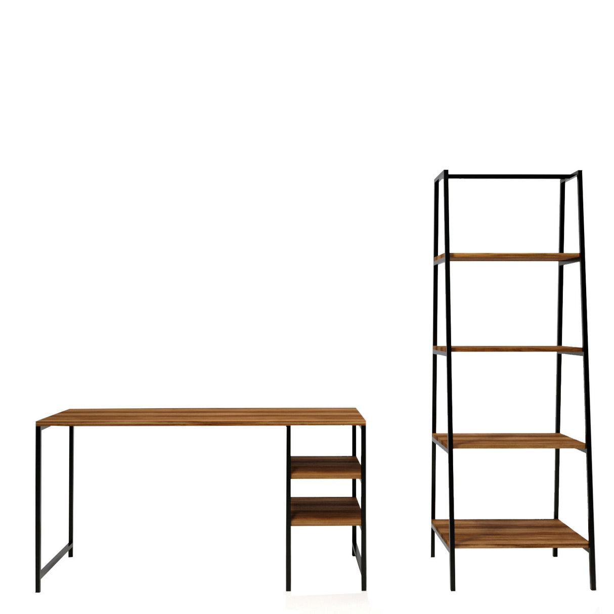 Birou Dresden - L246, Nuc, 120x55x180 cm