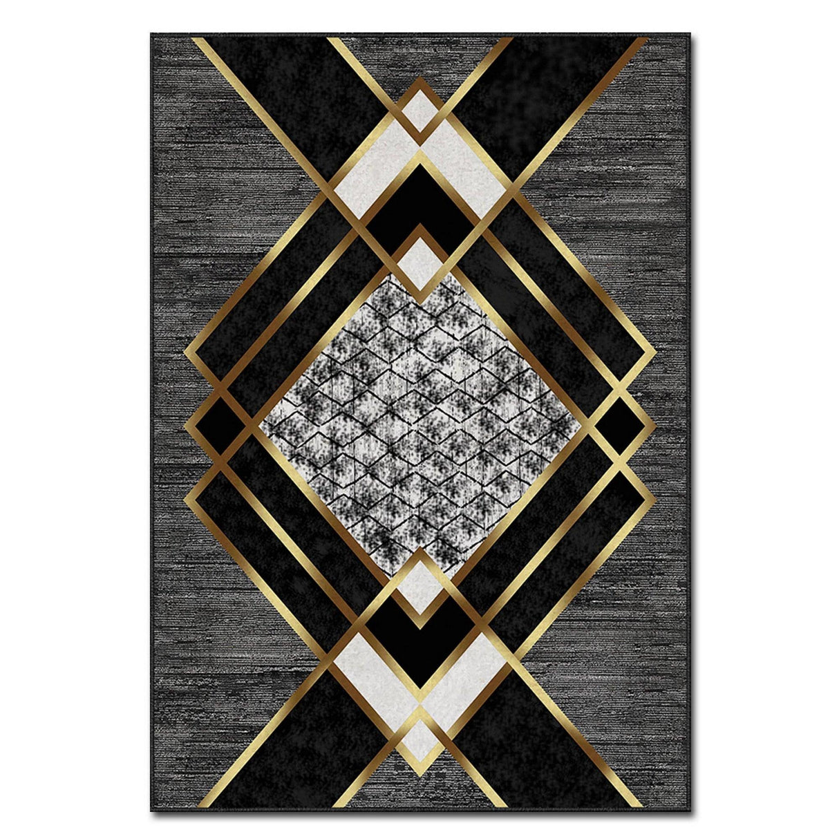 Covor de living / dormitor Elegant, Gri - Auriu