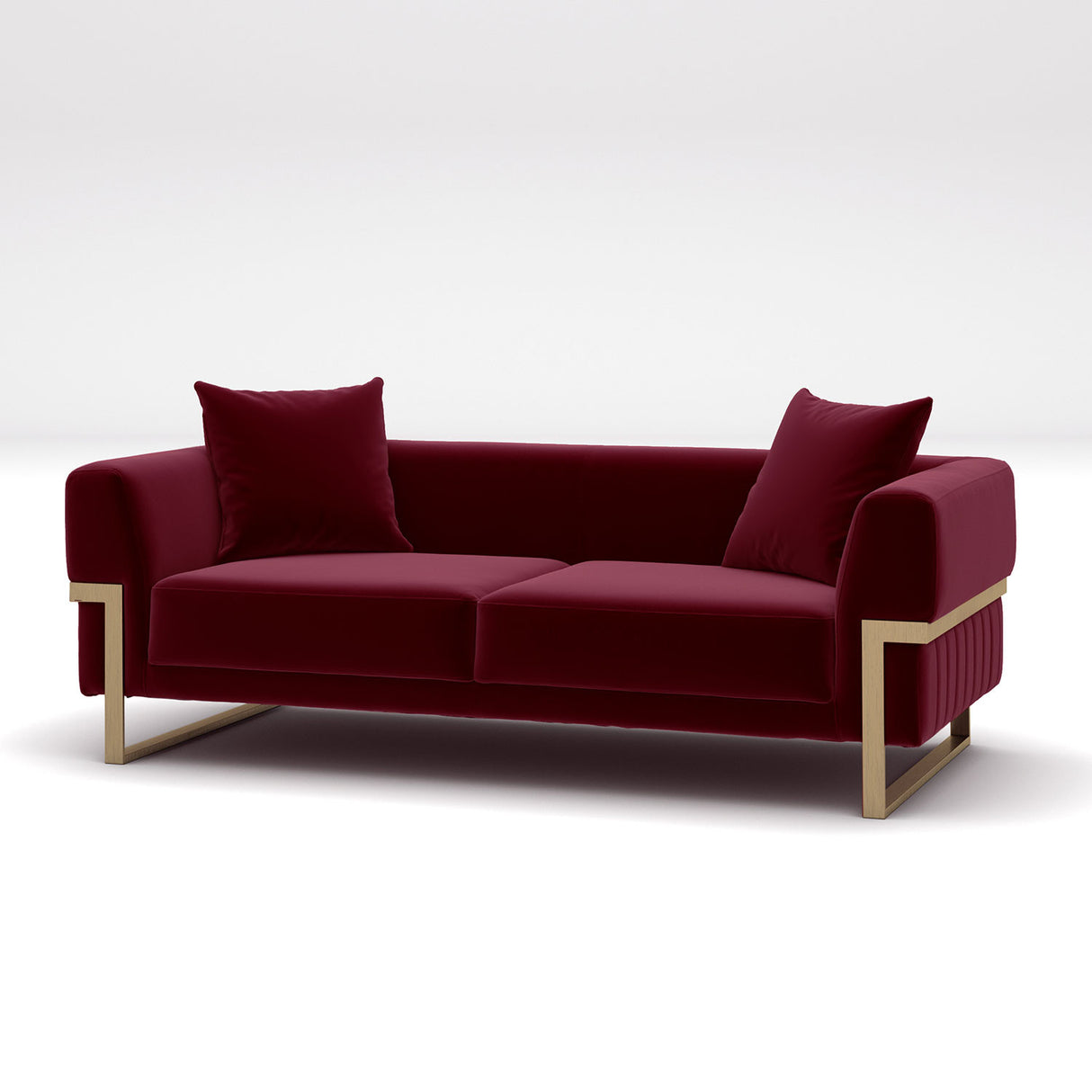 Canapea fixă Magenta, Diverse culori, Diverse configurații, Diverse dimensiuni - Roșu - 204x94x68 cm - 2 locuri | SKU: 291NDS1119 | Canapea fixă Magenta, varianta Roșu - 204x94x68 cm - 2 locuri, produs pentru amenajarea locuinței, disponibil online în România la CasaMob