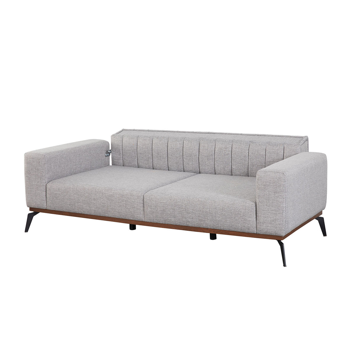 Canapea extensibilă 3 locuri Paris, Gri, 220x95x65 cm